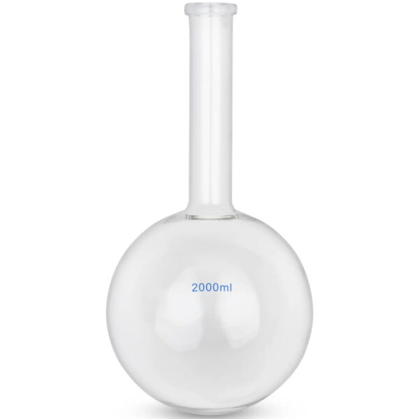 Kolba szklana kulista płaskodenna laboratoryjna 2000 ml