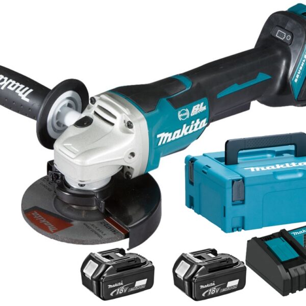 SZLIFIERKA KĄTOWA AKUMULATOROWA 125MM BLDC 18V LI-LO MAKPAC