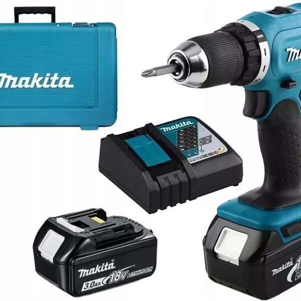 WIERTARKO-WKRĘTARKA AKUMULATOROWA 18V 2*3.0AH LI-LON 2 BIEGI