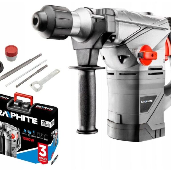 MŁOT UDAROWY OBROTOWY SDS+ 1500W  UDAR 4,5 J