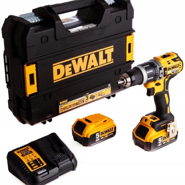 AKUM. WIERTARKO-WKRĘTARKA Z UDAREM XR 18V 2*5.0AH KUFER