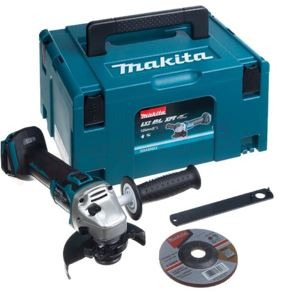 SZLIFIERKA KĄTOWA AKUMULATOROWA 125MM 18V 0*AH LI-LO MAKPAC