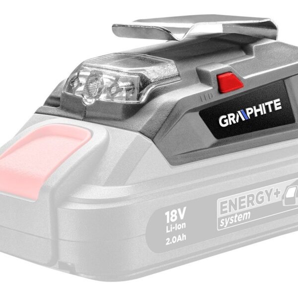 LATARKA AKUMULATOROWA 18V LI-LION Z WYJŚCIEM USB