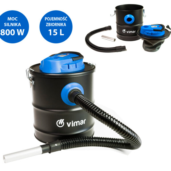 ODKURZACZ DO KOMINKÓW 800 W , POJEMNOŚĆ 15L