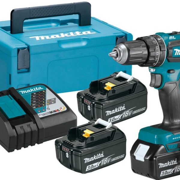 WIERTARKO-WKRĘTARKA AKUMULATOROWA UDAROWA BLDC 18V 3*3.0AH