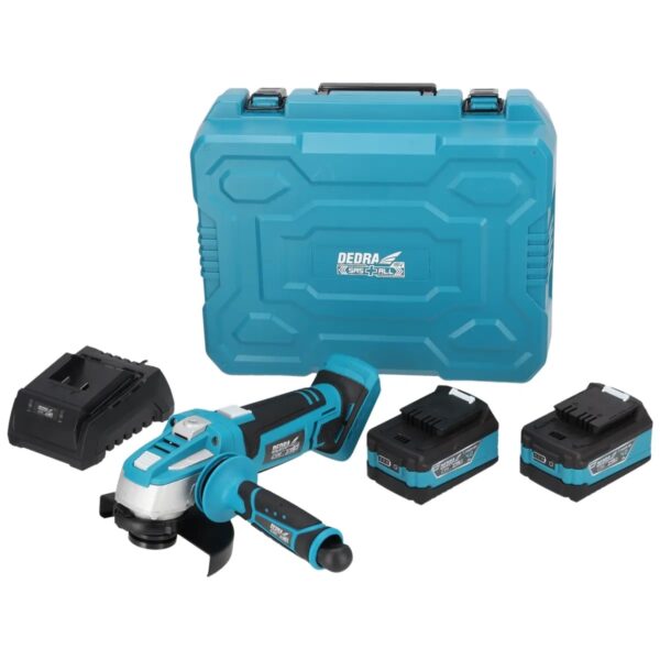SZLIFIERKA KĄTOWA AKUMULATOROWA 18V 2*4.0AH SAS+