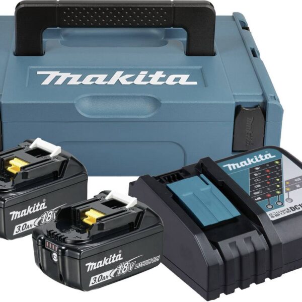 ZESTAW ZASILAJĄCY 18V MAKPAC 2*3.0AH BL1830B+DC18RC