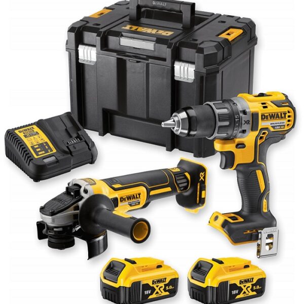 ZESTAW COMBO 18V DCD791 + DCG405 2*5.0AH TSTAK