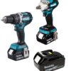 ZESTAW COMBO 18V DTW300+DHP484 3*5.0AH
