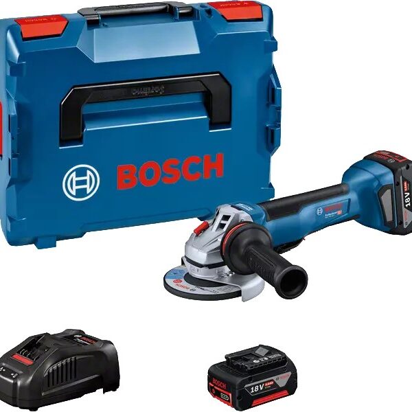 SZLIFIERKA KĄTOWA AKUMULATOROWA 125MM GWS 18V-10P 2*5.0AH